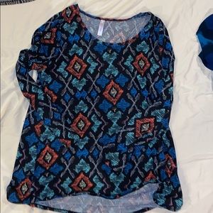 Patterned long sleeve